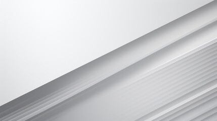 Modern Abstract White and Gray Gradient Background with Diagonal Lines AI Generated