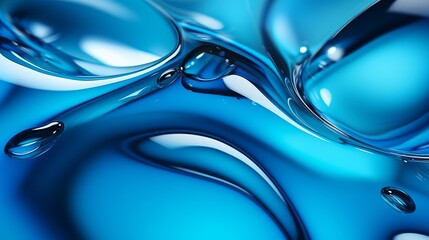 Use blue oil drops to create an abstract design by sharpening them.