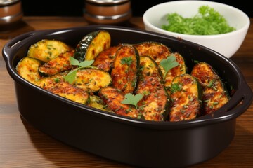 Vibrant Grilled Vegetables in Elegant Dishes - Healthy and Delicious Plant-Based Cuisine