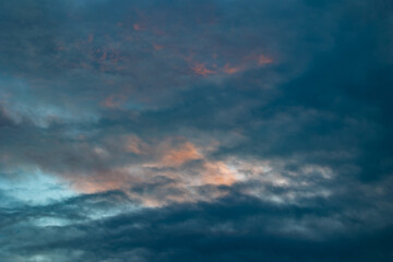 Different clouds after the storm with multiple colors and textures!