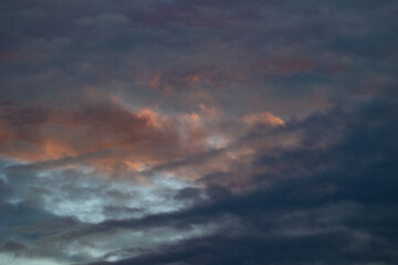 Different clouds after the storm with multiple colors and textures!