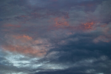 Different clouds after the storm with multiple colors and textures!
