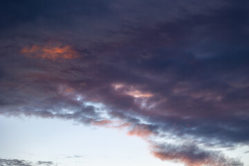 Different clouds after the storm with multiple colors and textures!