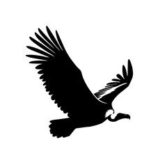 Flying Vulture Vector Logo Art