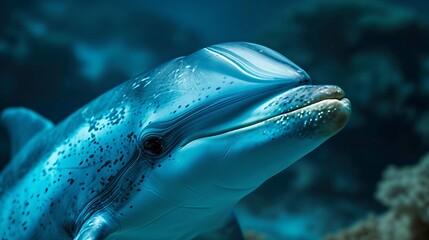 Generative AI image of dolphin in the sea