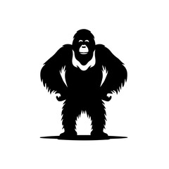 Orangutan Vector Logo Art