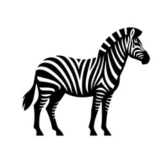 Fototapeta na wymiar Zebra Vector Logo Art