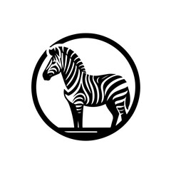 Fototapeta na wymiar Zebra Vector Logo Art