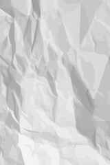 White clean crumpled paper