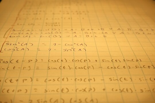 math homework about trigonometric patterns