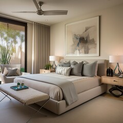 Modern luxury master bedroom interior design