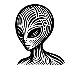 Alien Vector Logo Art