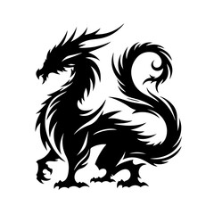 Dragon of the Deep Vector Logo Art