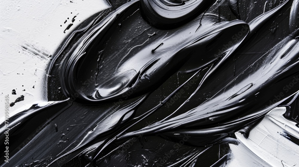 Aufkleber a close-up view of a black and white painting. this versatile image can be used for various artistic
