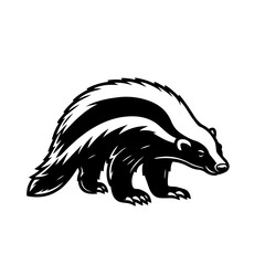 Honey Badger Vector Logo Art