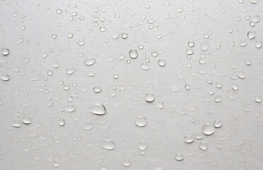 drops of water on the window, Water droplets on white tile, Website, application, games template. Computer, laptop wallpaper. Design for landing	