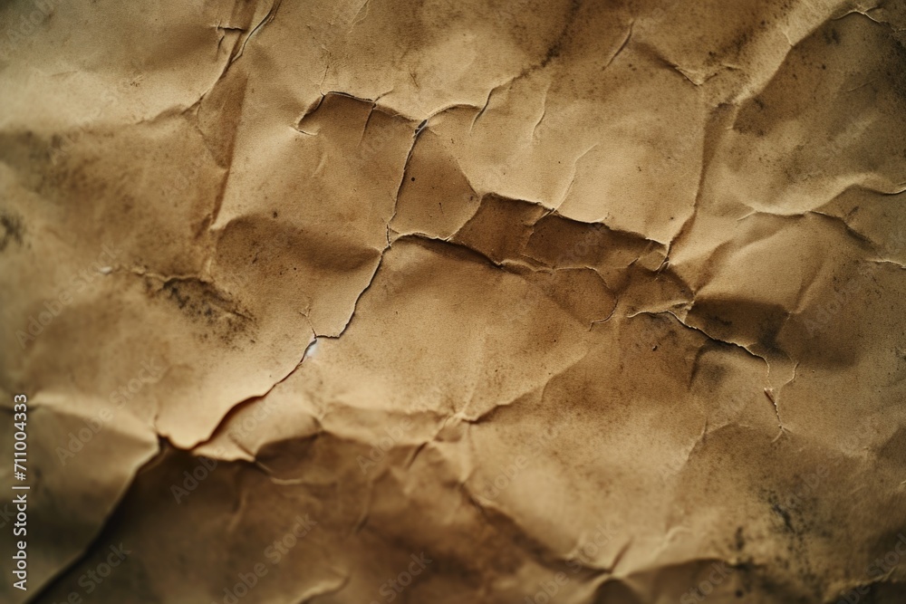 Poster a close-up photograph showcasing a piece of brown paper. this versatile image can be used for variou