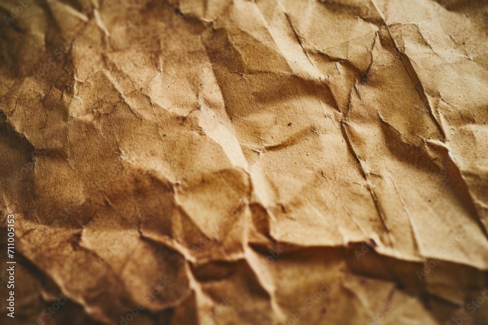 Poster a detailed view of a piece of brown paper. this versatile image can be used for various purposes