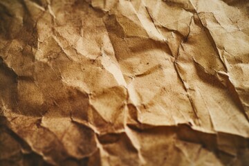 A detailed view of a piece of brown paper. This versatile image can be used for various purposes