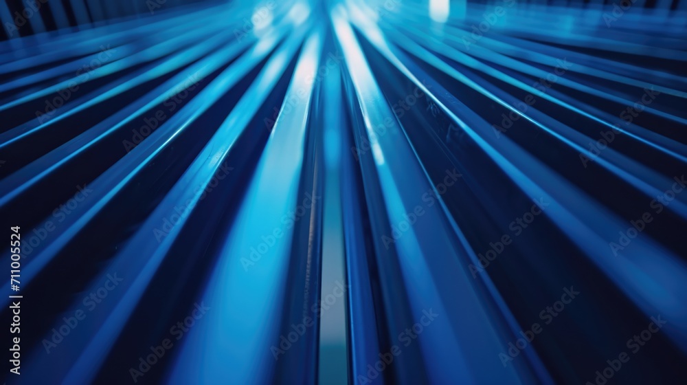 Poster A blurry image of a train moving through a tunnel. Suitable for transportation or motion-related concepts
