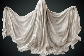 Ghostly Figure in White Sheet