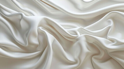 Fototapeta premium Smooth Soft Fabric. Fancy Shiny and silky fabrics. Trend colors and fabrics of 2024. Gray, white, beige, dark, cream fabrics and backgrounds. backgrounds for websites.