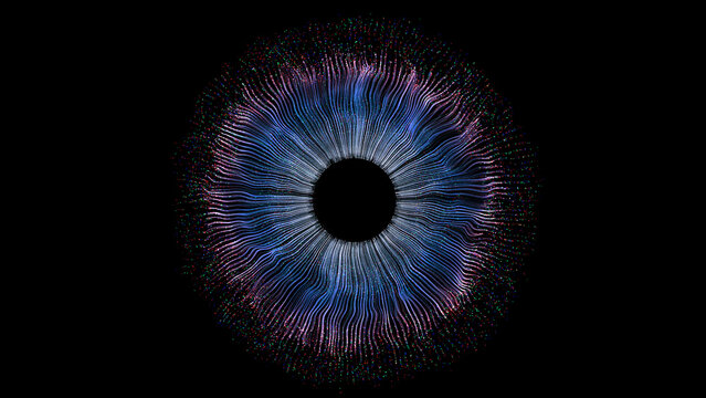 Eye Iris Abstract Concept Entertainment Artificial Intelligence Research Science Promotion Human Technology Industry with Business and Technology  Look