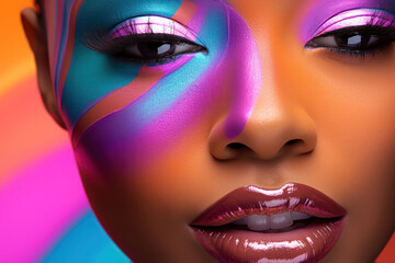 Vibrant Beauty: A Bold Expression of Colorful Makeup Artistry