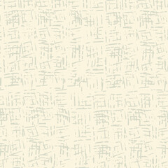 Abstract seamless pattern. Soft linen pattern style. Woven cotton textile. Melange textured. Modern abstract texture background Vector