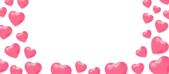 pink frame with hearts