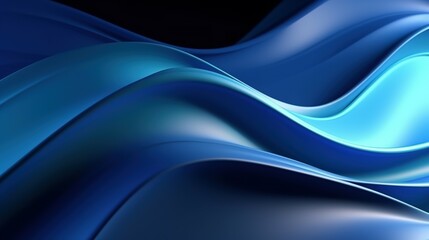 Fototapeta premium Abstract Blue fluid wave background. Modern poster with gradient 3d flow shape. futuristic wave background.