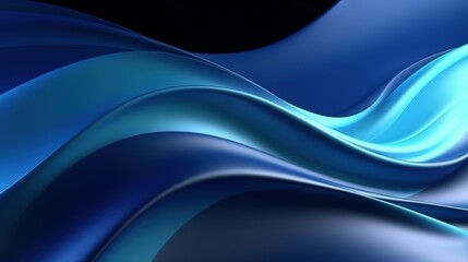 Abstract Blue fluid wave background. Modern poster with gradient 3d flow shape. futuristic wave background.