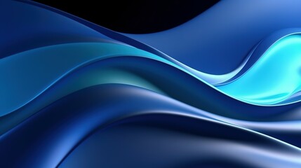 Abstract Blue fluid wave background. Modern poster with gradient 3d flow shape. futuristic wave background.