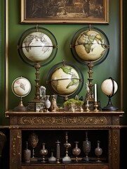 Antique Globes Wall Prints: Worldly Discoveries to Ignite Your Wanderlust