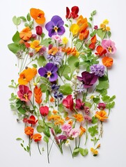 Botanical Tastings: Edible Flowers Wall Art for a Vibrant Home Decor