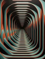 Hypnotic Vortexes: Mind-Bending Optical Illusion Wall Art
