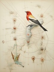 Migratory Bird Paths: Captivating Avian Wall Prints