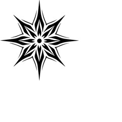 Obraz premium black and white ornament