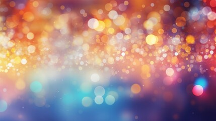 Vibrant Abstract Bokeh Background AI Generated
