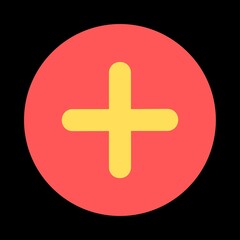 Fototapeta premium red cross button