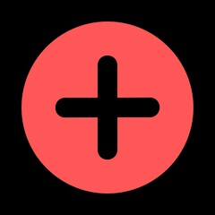 Fototapeta premium red cross button