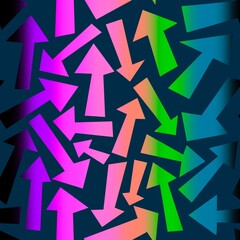 Abstract geometric seamless arrows pattern for fabrics and linens and wrapping paper and kids clothes print