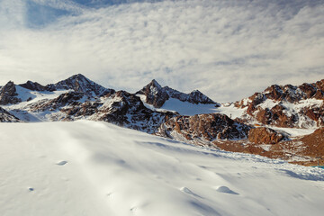 Mountain snowy landscape