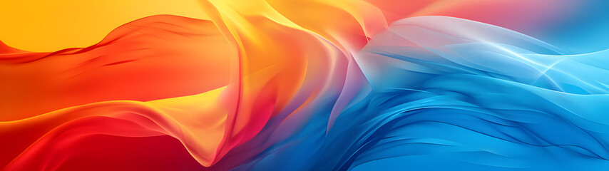 Obraz premium An electrifying display of vibrant hues cascading in an abstract wave, evoking a sense of artistic expression through dynamic vector graphics