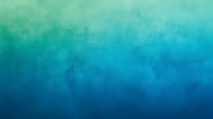 An ethereal fog blankets the serene landscape, painted in a soothing gradient of aqua, turquoise, and teal, evoking a sense of tranquility and connection to nature