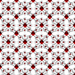 Ladybug repeat pattern
