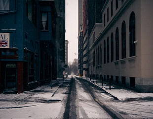  Snow Covered Narrow Street