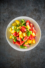 Close-Up 4K Ultra HD Image of Fresh Stir-Fried Bell Pepper with Cherry Tomatoes - Culinary Excellence