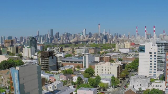 New-York City with Ravenswood in western part of Borough of Queens