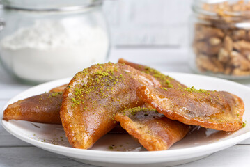 Traditional Turkish Dessert Tas Kadayif